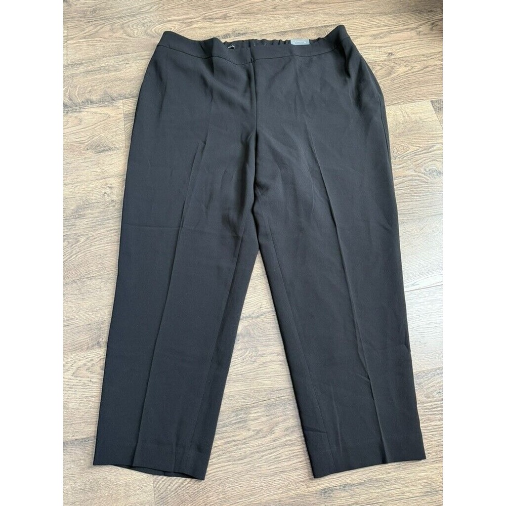 NWT Womens Talbots easy travel‎ slim ankle pant high rise black stretch size 20W